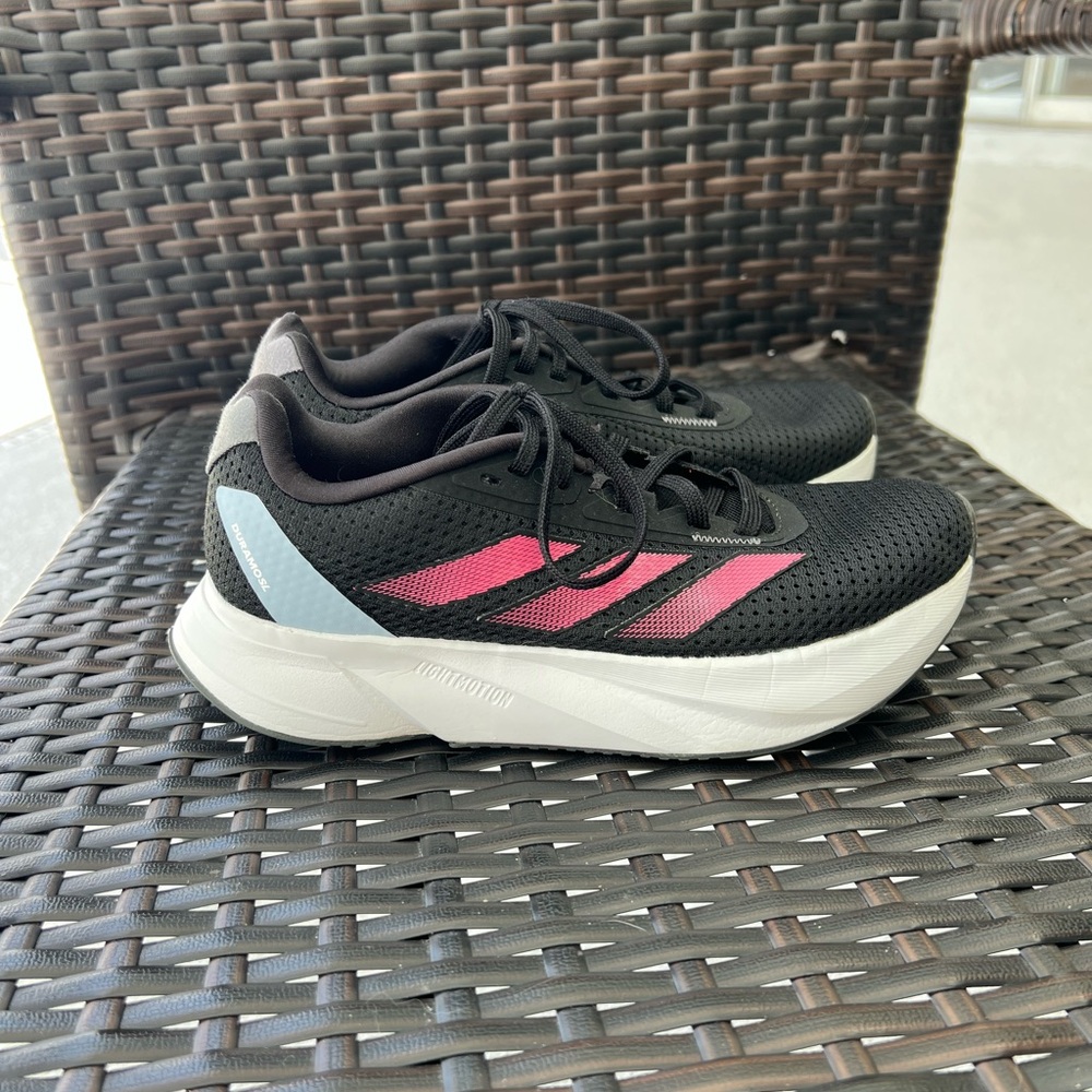 Adidas Duramo SL Black Pink Sneakers Women’s Size 5.5